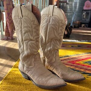 Nocona Beige Western Boots